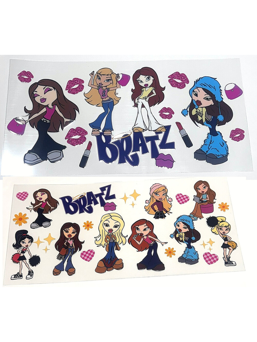 2 Cup Wraps Bratz for 16 oz Cups or Tumblers Ornaments Journals DIY Crafts
